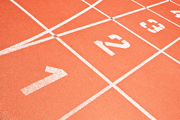 Image showing Running track lines