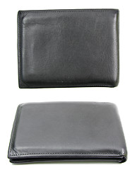 Image showing Black leather wallet 