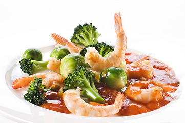 Image showing Prawn salad