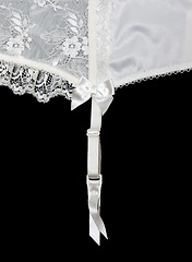 Image showing White lace on white background