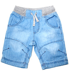 Image showing Blue jeans shorts