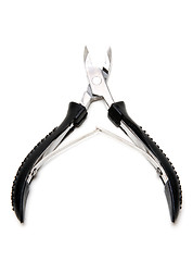 Image showing Manicure scissors with black handle