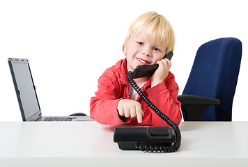 Image showing Boy on the phone