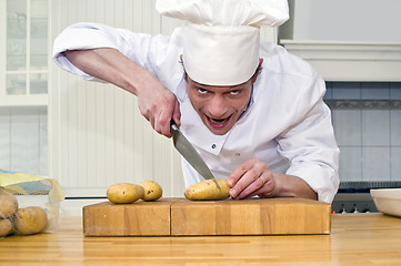 Image showing crazed chef