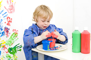 Image showing Finger painting