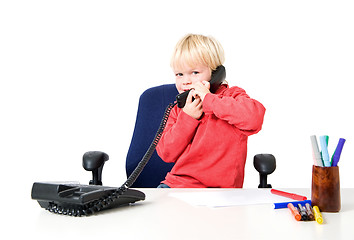 Image showing Boy on the phone