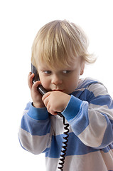 Image showing Boy on phone