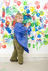 Image showing Finger painting