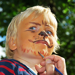 Image showing make-up lion