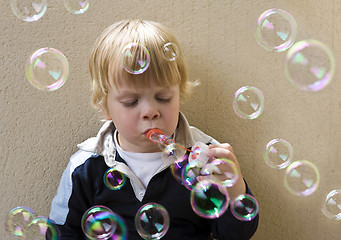 Image showing Blowing bubbles