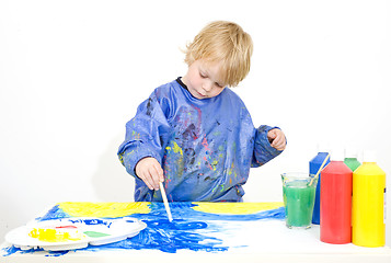 Image showing Young painter