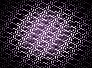 Image showing Honeycomb Background Purple