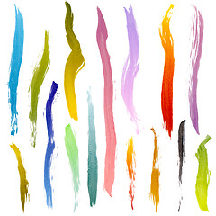 Image showing Brush strokes