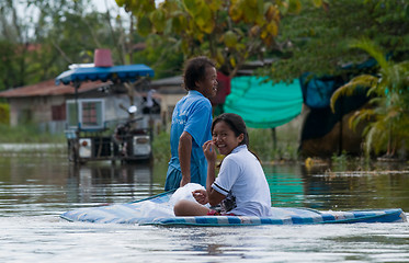 Image showing Flooding in Nakhon Ratchasima, Thailand.