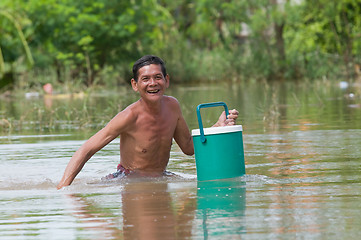 Image showing Flooding in Nakhon Ratchasima, Thailand.