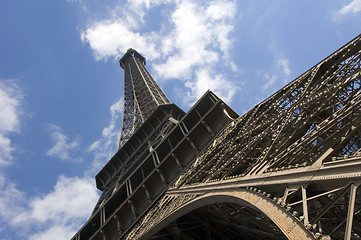 Image showing Eiffel tower pillar