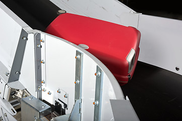 Image showing Luggage conveyor belt