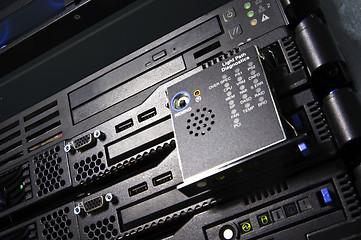 Image showing Servers close-up