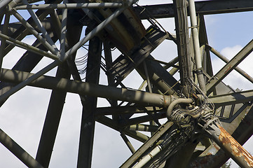 Image showing Construction frame of a Radio Telescope