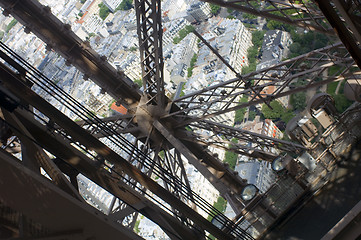 Image showing Eiffeltower construction