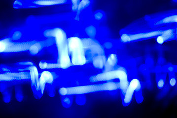 Image showing Glittering blue lights       