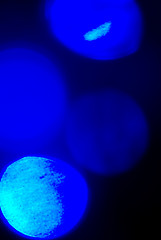 Image showing Glittering blue lights       