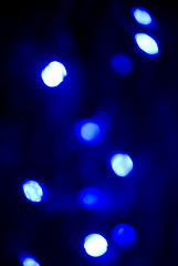 Image showing Glittering blue lights         