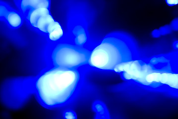 Image showing Glittering blue lights        