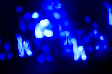 Image showing Glittering blue lights        