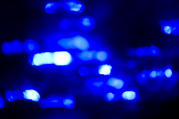 Image showing Glittering blue lights     