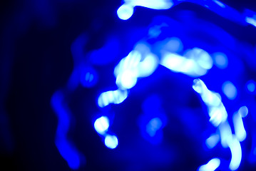 Image showing Glittering blue lights         