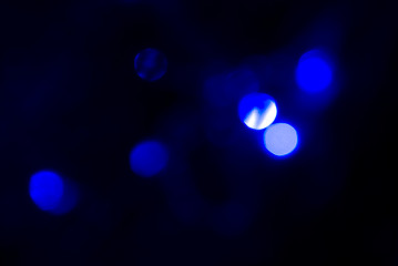 Image showing Glittering blue lights         