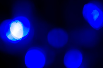 Image showing Glittering blue lights        