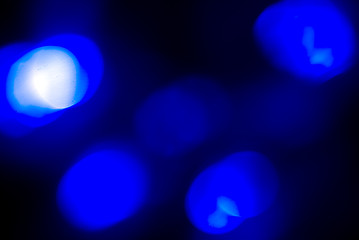 Image showing Glittering blue lights        