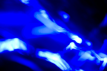 Image showing Glittering blue lights        