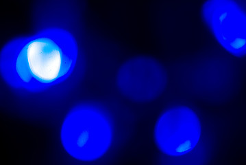 Image showing Glittering blue lights         