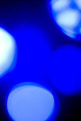 Image showing Glittering blue lights       