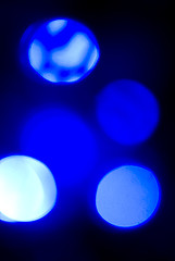 Image showing Glittering blue lights         