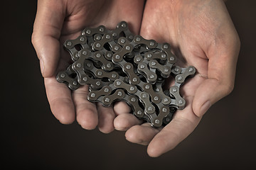 Image showing Bicycle chain