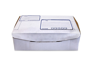 Image showing White Cardboard Box