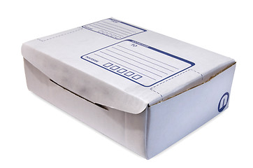 Image showing White Cardboard Box