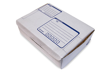 Image showing White Cardboard Box