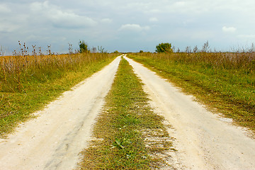 Image showing Rural covered with white sandstone road