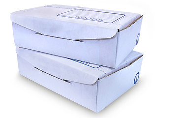 Image showing White Cardboard Box