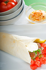 Image showing falafel wrap