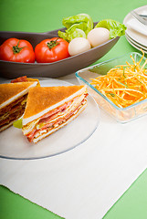 Image showing club sandwich