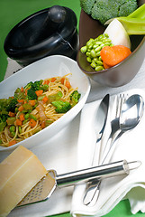 Image showing vegetable pasta