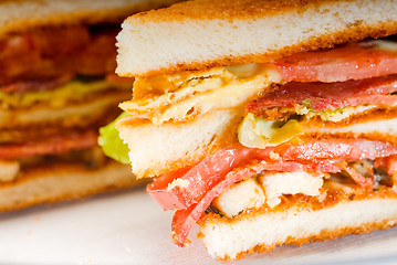 Image showing club sandwich