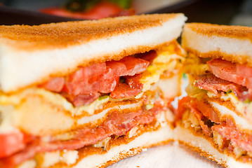 Image showing club sandwich