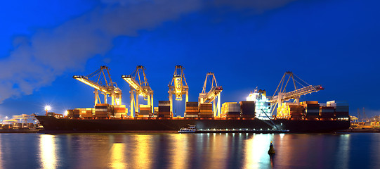 Image showing Container Ship panorama